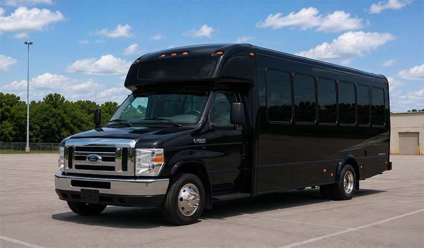 20-passenger minibus available for charter in Sunrise, FL